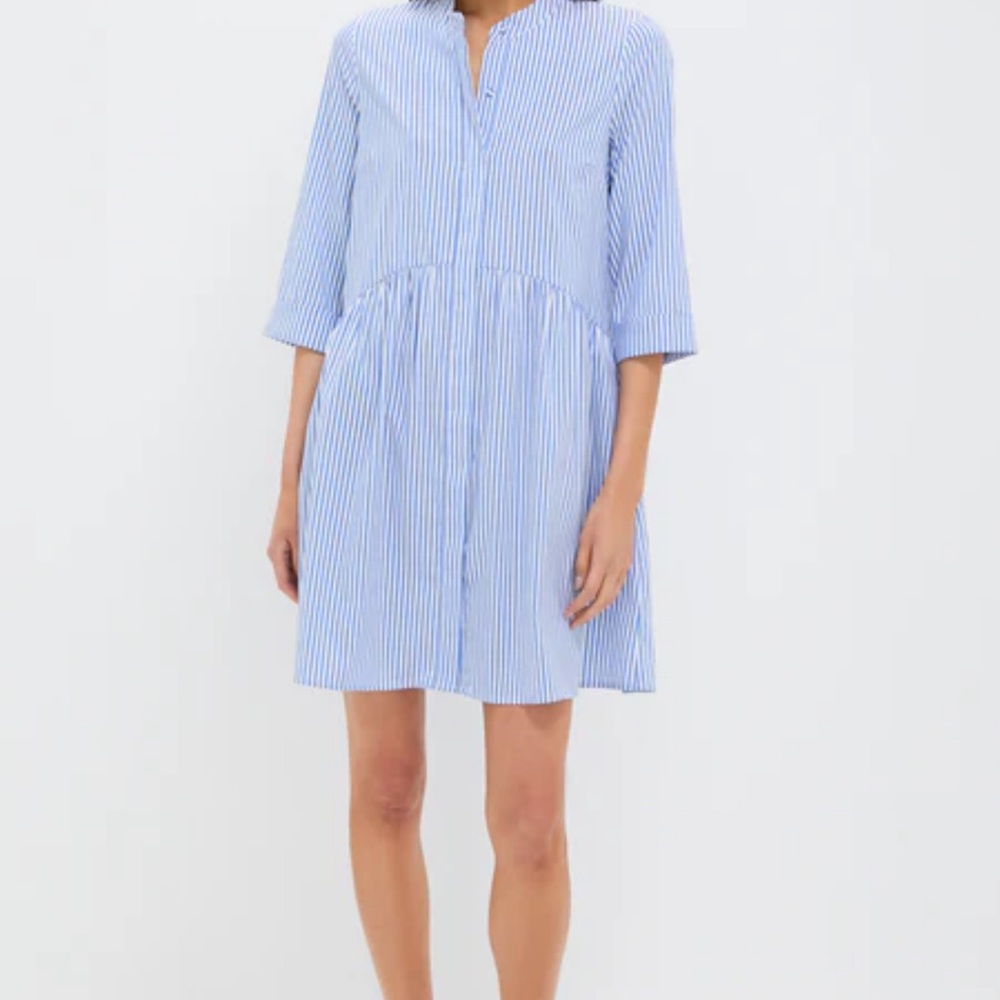 Tuckernuck Blue and White Striped dress